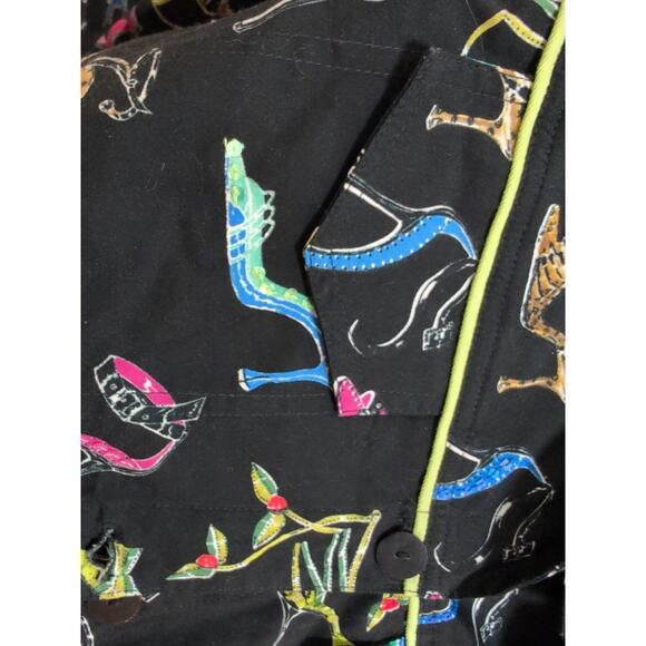 Vanity Collection VTG 90s sequin pants set XL jacket L high heels pockets! cute! - Picture 5 of 13